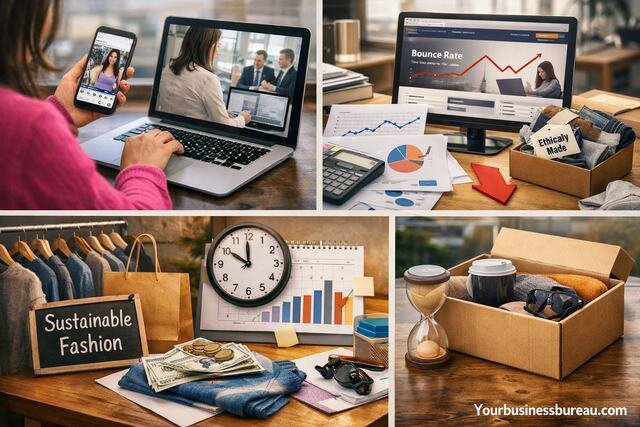 Visual representation of inconsistent brand messaging and its business impact.