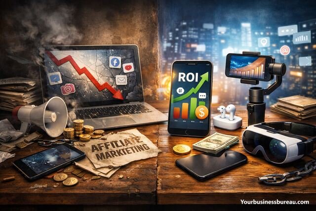 Modern digital tools overtaking outdated affiliate marketing methods.