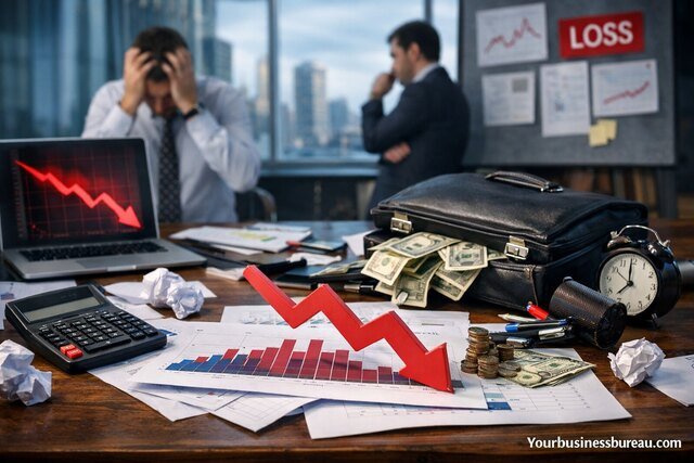 Financial mismanagement causing investor confidence decline