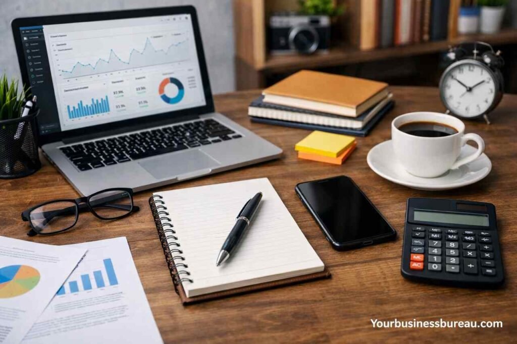 Essential business tools for entrepreneurs workspace setup