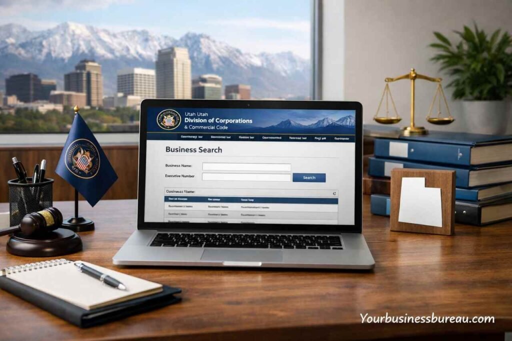 Utah Business Entity Search: How the Utah Department of Commerce Business Registry Utah Business Entity Search on the Utah Department of Commerce business registry website.