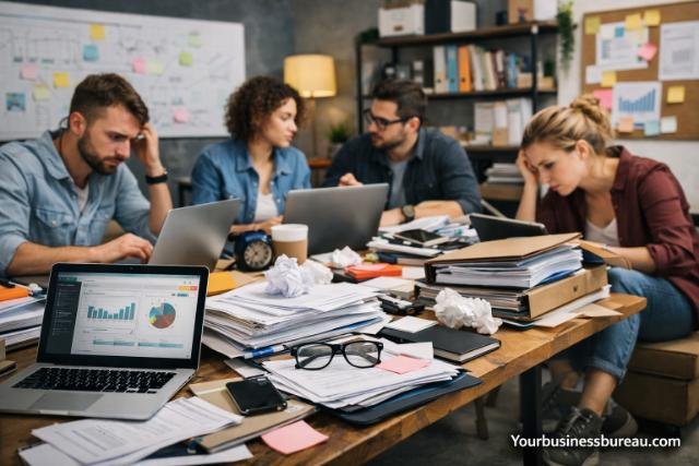 startup team struggling with lack of documentation and disorganized workflow