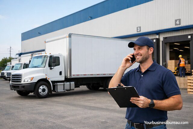 Box truck fleet business growth and logistics management scene