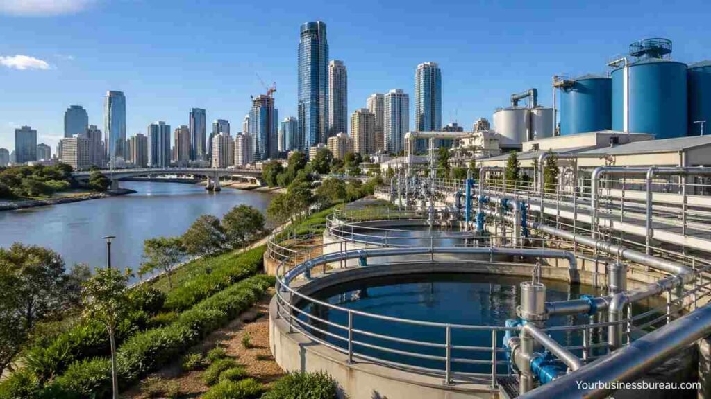Smart water system infrastructure in Brisbane with hydraulic facility
