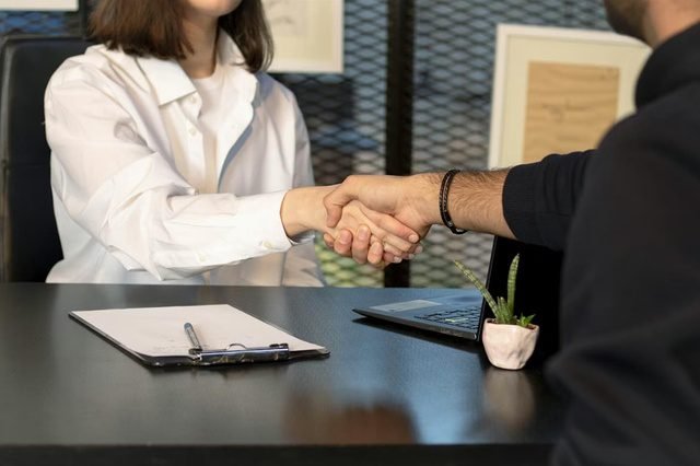 Business handshake representing successful partnership