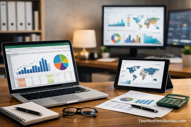 Excel dashboard and data analytics workspace setup