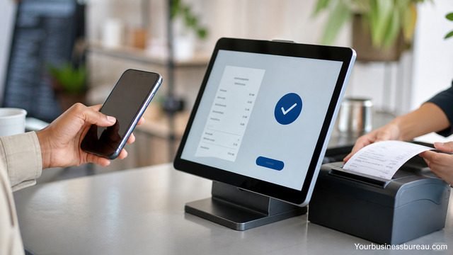 Digital receipt generator with contactless payment system