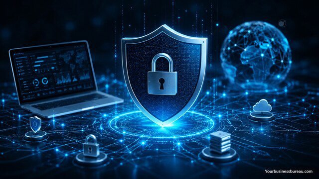 Cybersecurity protection shield with secure digital network