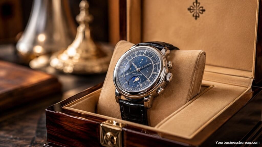 Patek Philippe Most Expensive Watch: The Ultimate Guide to Record-Breaking Luxury Timepieces Luxury Patek Philippe watch displayed in an elegant wooden box