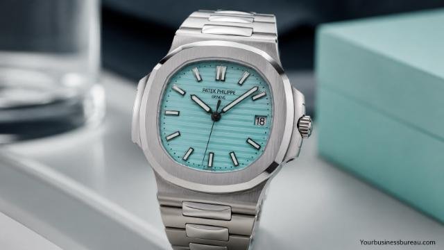 Patek Philippe Nautilus 5711 Tiffany Blue luxury watch with turquoise dial