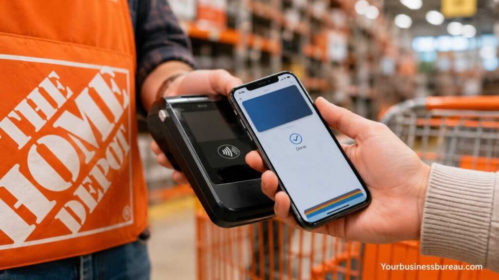 Does Home Depot Take Apple Pay? Complete Payment Guide for In‑Store and Online Purchases Customer using Apple Pay at Home Depot checkout