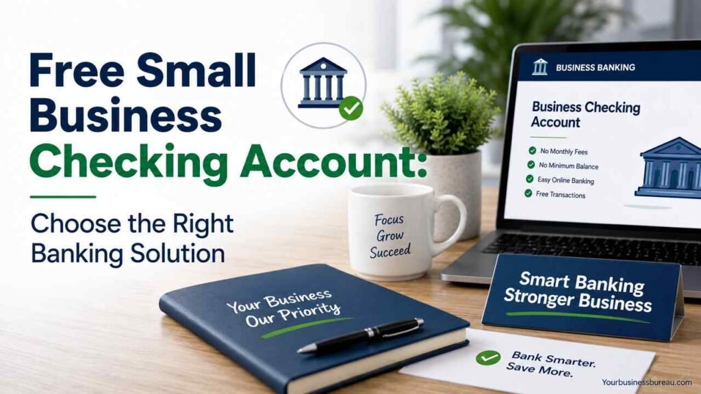Free Small Business Checking Account: Choose the Right Banking Solution Free small business checking account banking solution