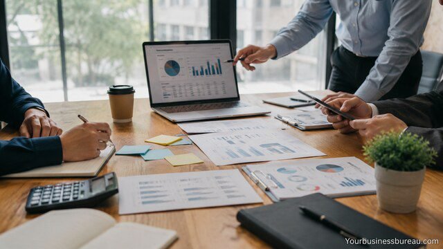 IT budget planning meeting with business growth strategy