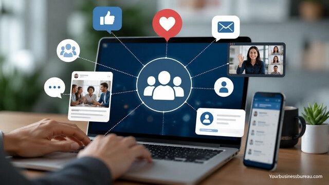 Digital platforms for member engagement and online community interaction