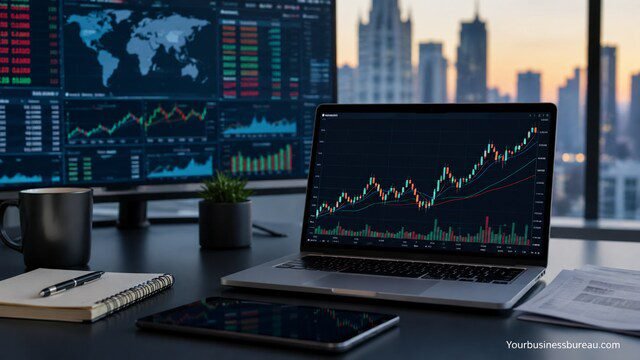 Monitor financial markets through business coverage dashboard