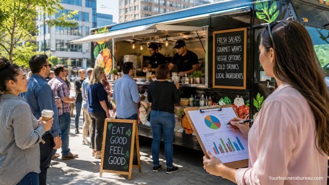 Food truck market research analyzing customer preferences and purchasing behavior