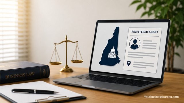Registered agent information for New Hampshire business search