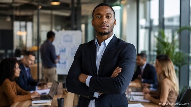 Professional employee demonstrating accountability and leadership in the workplace.
