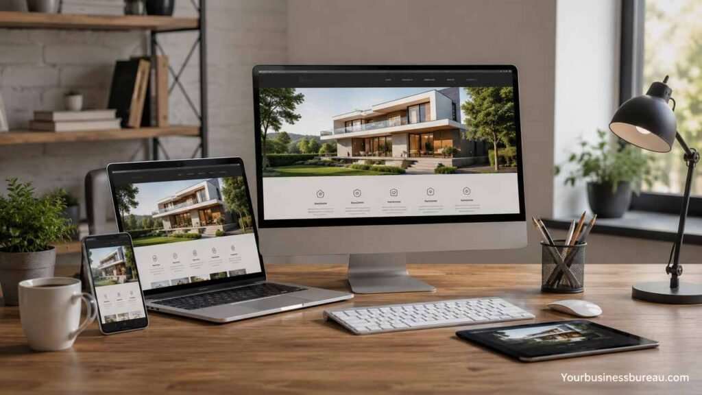 Small Business Website Design Services: Build a Professional Website That Attracts Customers Professional small business website design displayed across desktop, tablet, and mobile devices.