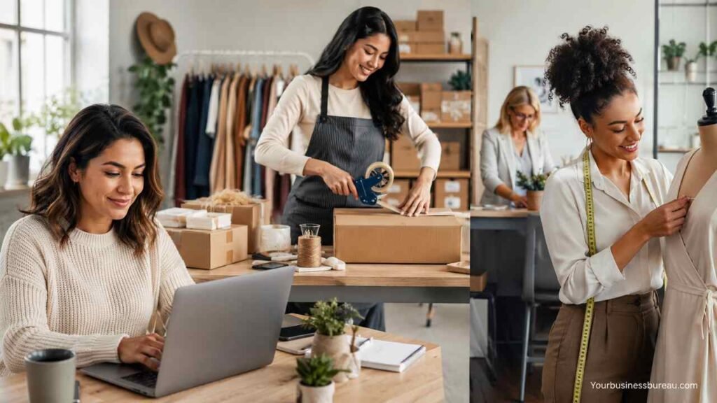 Small Business Ideas for Women: Profitable, and Flexible Ways to Build an Independent Income Women entrepreneurs building small businesses
