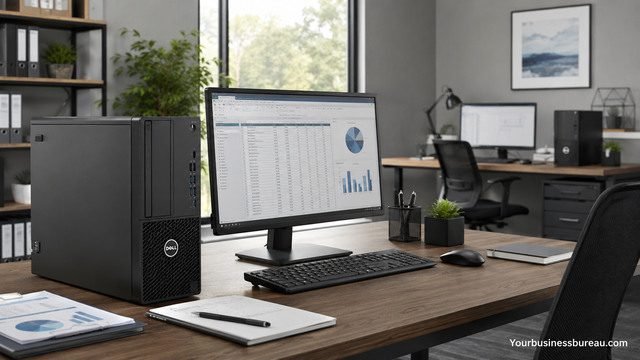 Dell desktop computer setup for stable office work
