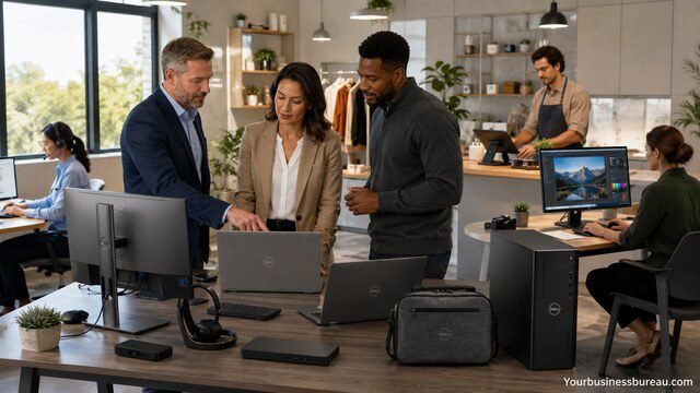 Dell small business technology choices in a modern office