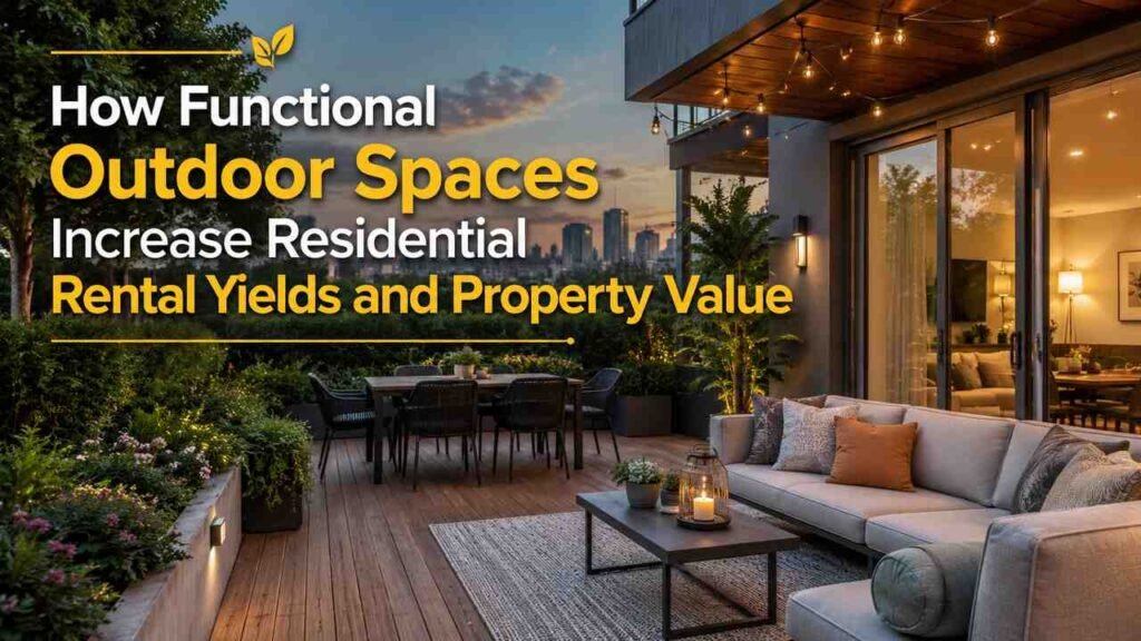 How Functional Outdoor Spaces Increase Residential Rental Yields and Property Value Functional outdoor space increasing rental yield and property value
