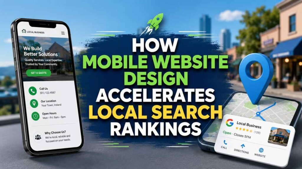 How Mobile Website Design Accelerates Local Search Rankings Mobile website design helping improve local search rankings