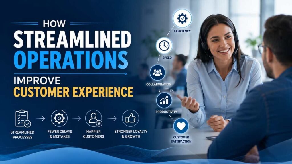 How Streamlined Operations Improve Customer Experience Streamlined operations improving customer experience through efficiency and customer service.