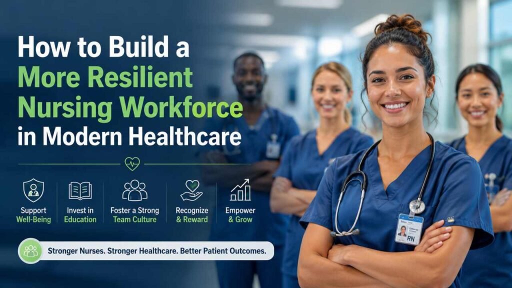 Diverse nurses representing a resilient nursing workforce