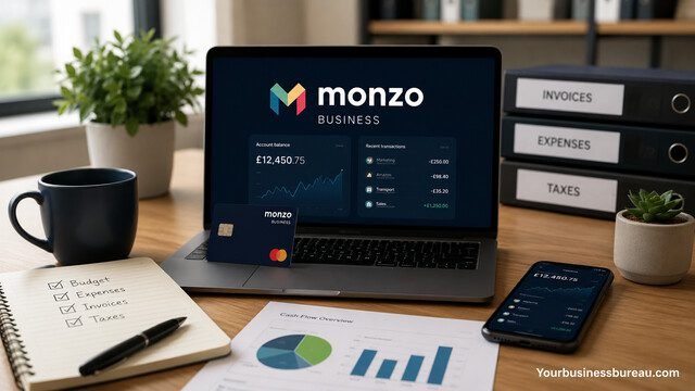Monzo Business Account dashboard for business financial management