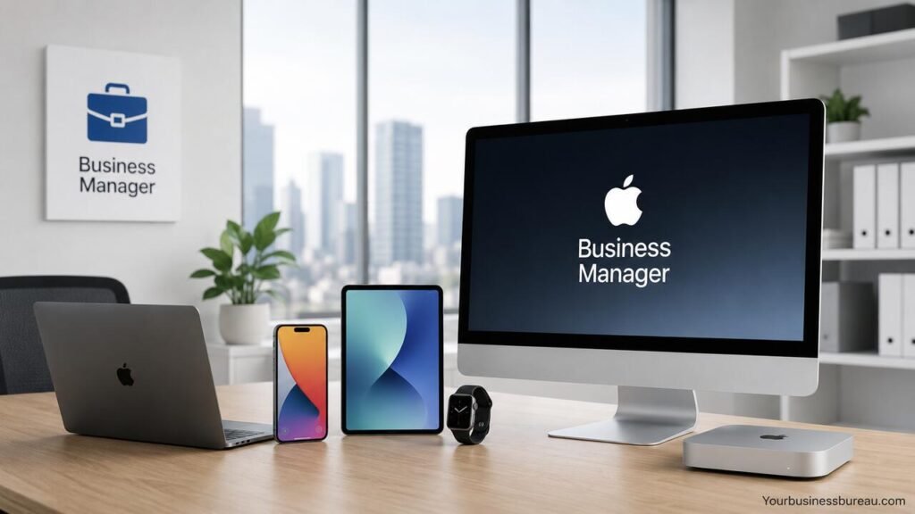 Apple Business Manager: Complete Guide to Set Up, Manage, and Deploy Apple Devices for Organizations Apple Business Manager dashboard for managing and deploying Apple devices in organizations.