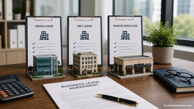 Compare business lease agreement types with commercial lease models