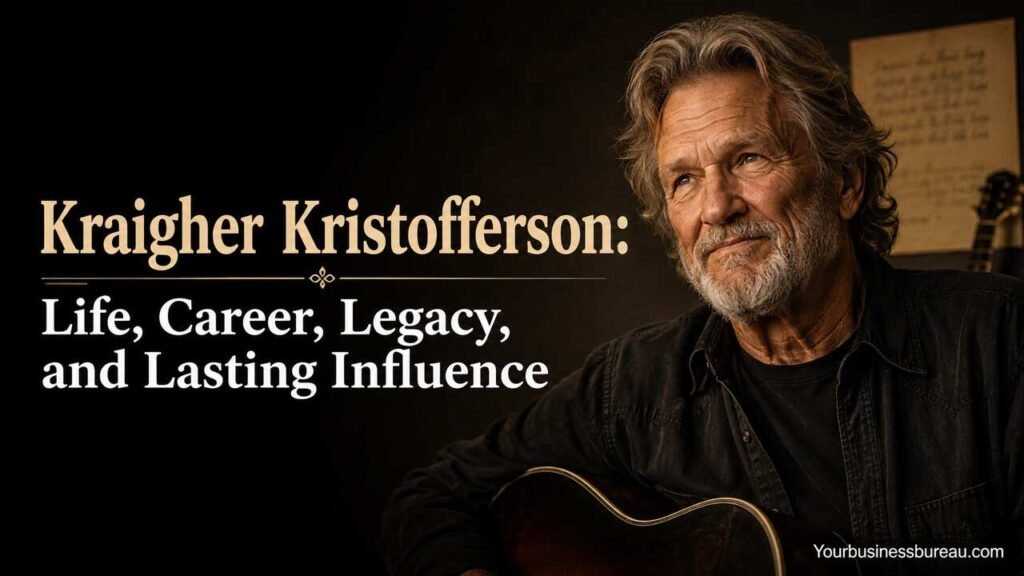 Kraigher Kristofferson: Life, Career, Legacy, and Lasting Influence Kris Kristofferson portrait highlighting his life, career, legacy, and lasting influence.