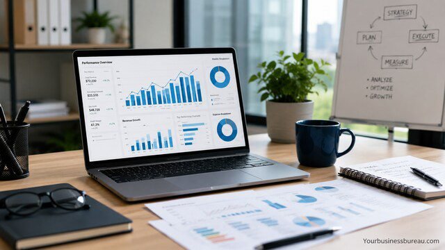 Business performance tracking dashboard during a coaching engagement.