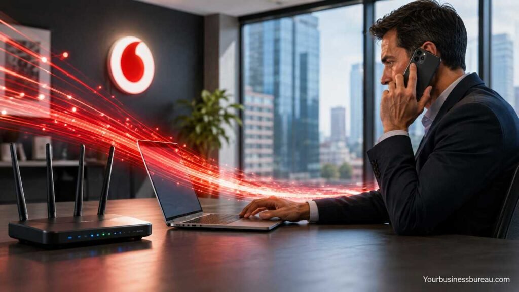 Vodafone Business Broadband: Full Fibre Plans, Speeds, WiFi, Backup and Business Support Guide Vodafone Business Broadband full fibre and WiFi connectivity