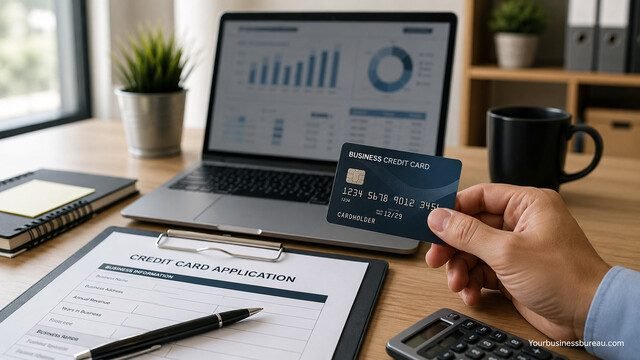Business credit card eligibility application and approval check