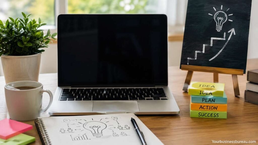 How to Start a Business: A Practical Step-by-Step Guide How to start a business step-by-step planning workspace