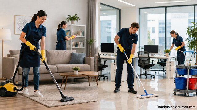 Residential and commercial cleaning business services