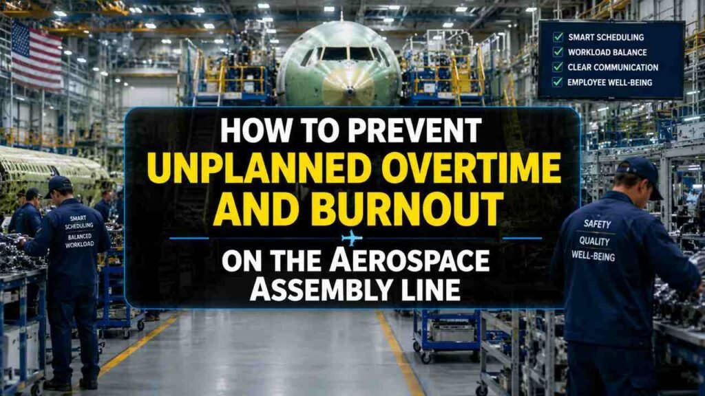 Prevent unplanned overtime and burnout on an aerospace assembly line