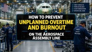 Prevent unplanned overtime and burnout on an aerospace assembly line