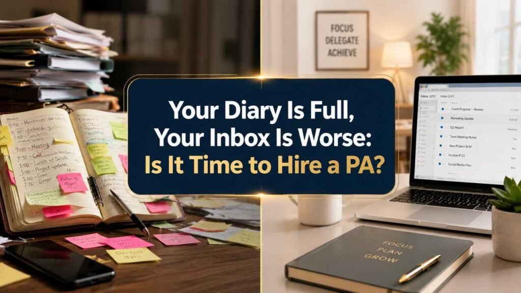 Your diary is full and inbox is worse—hire a personal assistant