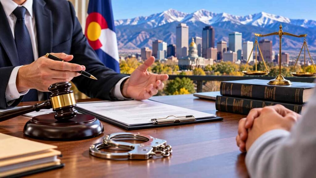Colorado criminal defense attorney discussing a criminal case