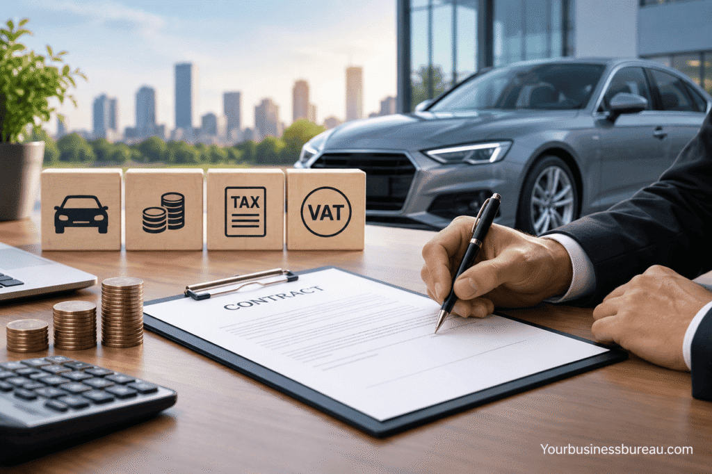 Business Contract Hire: How It Works, Costs, Tax and VAT Explained Business Contract Hire costs, tax and VAT explained