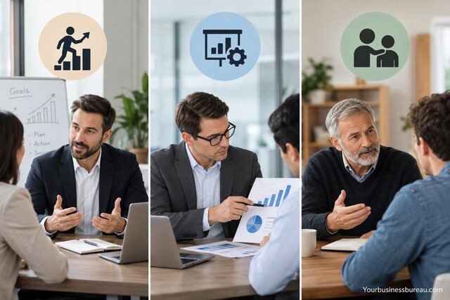 Business coach vs. consultant vs. mentor comparison