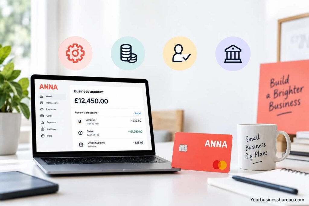 ANNA Business Account: Features, Fees, Eligibility and How It Works ANNA Business Account dashboard and business payment card