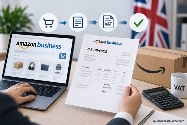 Amazon Business VAT invoices UK process
