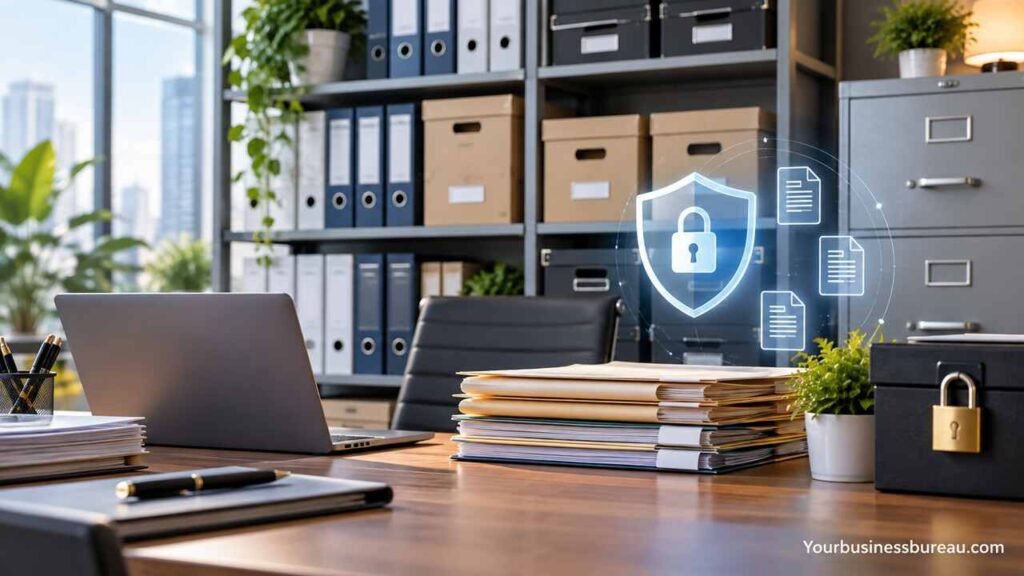 Business Document Storage: How to Organize, Protect, and Retain Company Records Secure business document storage and company record organization