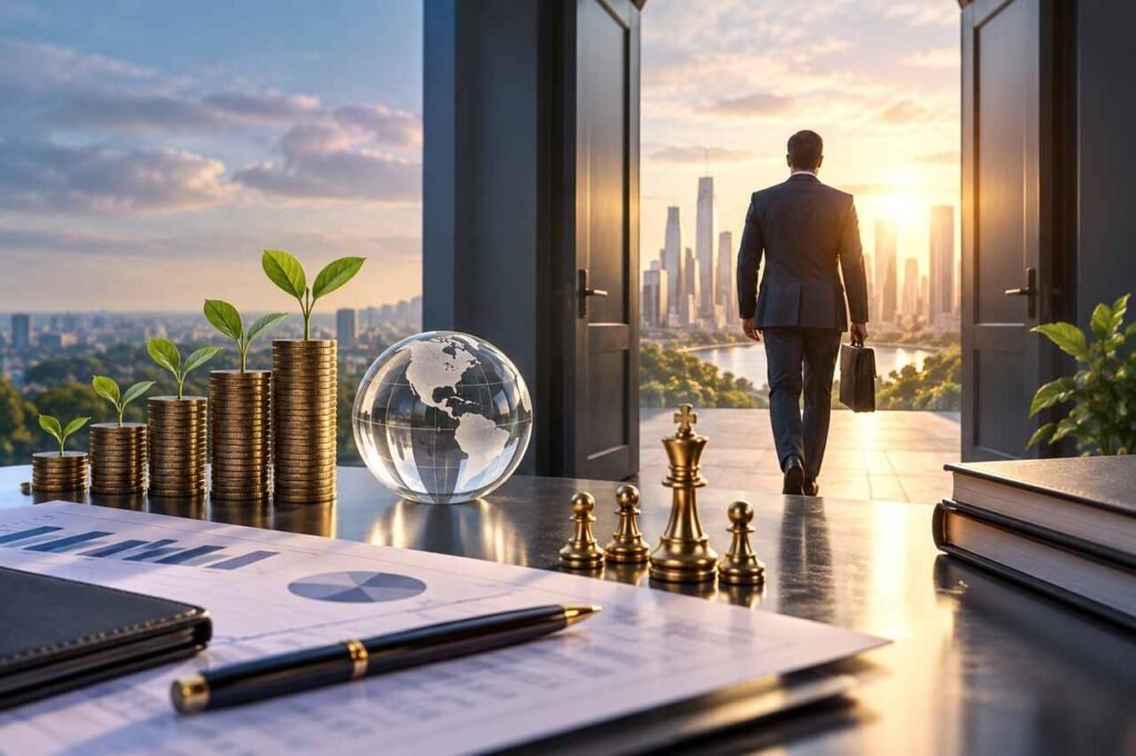 Essential Financial Strategies for Maximizing Your Company Exit Value Business owner planning financial strategies to maximize company exit value.