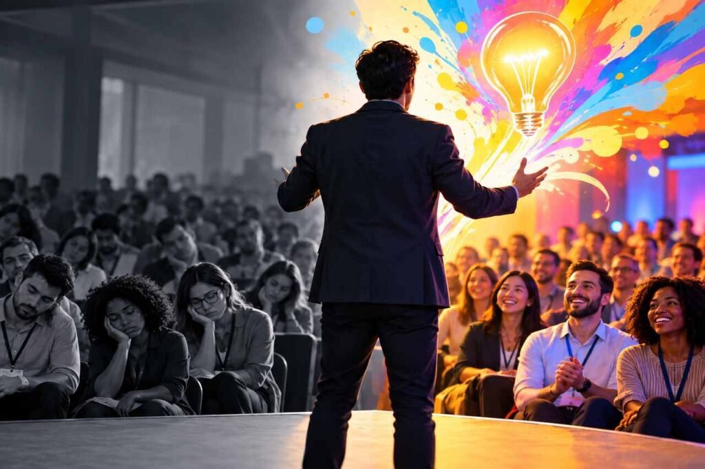How Creative Keynotes Can Re-Energize a Burned-Out Team Creative keynote re-energizing a burned-out team